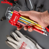 Ronix Mult Color Extra Long Arm Ball Key Set (9pcs) - RH2042