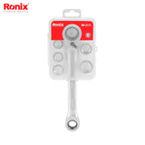 Ronix 7 in 1 double box end reversible ratcheting wrench set - RH-2171