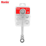 Ronix 7 in 1 flex head double box end ratcheting wrench set - RH2172