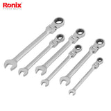 Ronix Flex-Head Double Box-End Ratcheting Wrench Set – 6 Pcs - RH2174