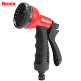 Ronix 8-Pattern soft coated water spray gun  RH-4018