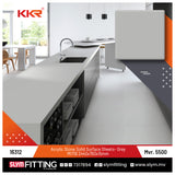 KKR Acrylic Stone Solid Surface Sheets KKR-M1719 - Plain Grey