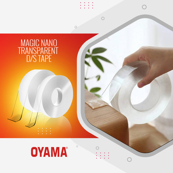 OYAMA DOUBLE SIDED MAGIC NANO (Transparent) TAPE