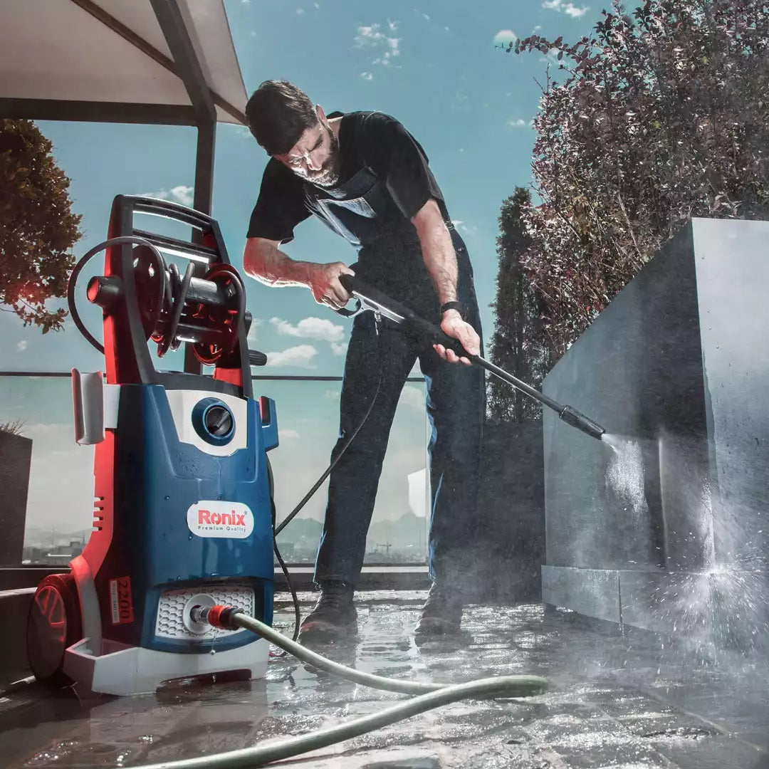 RONIX Ronix RP-1160 High Pressure Car Wash Machine Portable Induction Motor Cleaning Water Injection Pump Cleaning