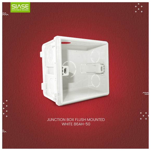 SIASE Junction Box Flush Mounted - White - 86AH-50