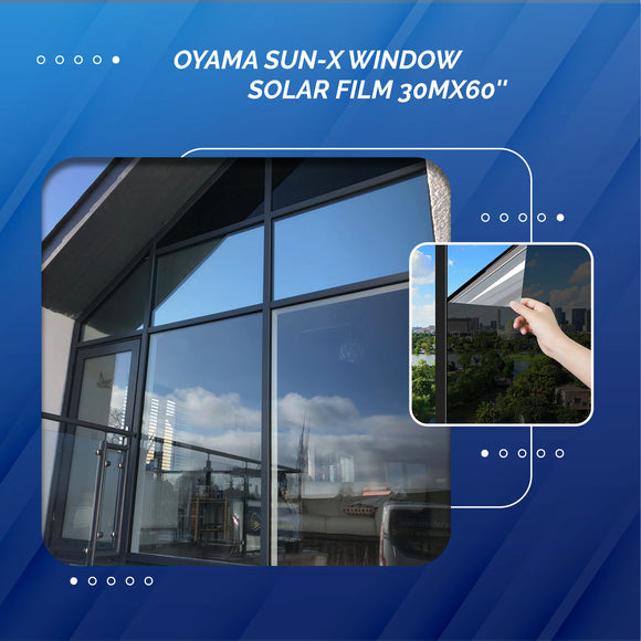 OYAMA Sun-x Window Solar Film- Black-TRH-BK05