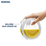 Borosil Klip n Store Round Set of 3 Glass Container