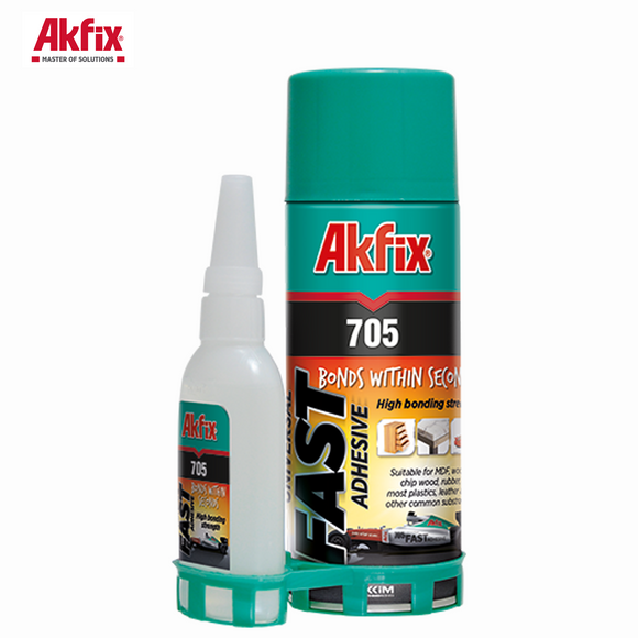 Akfix 705 Universal Fast Adhesive Kit- 400ml + B100g