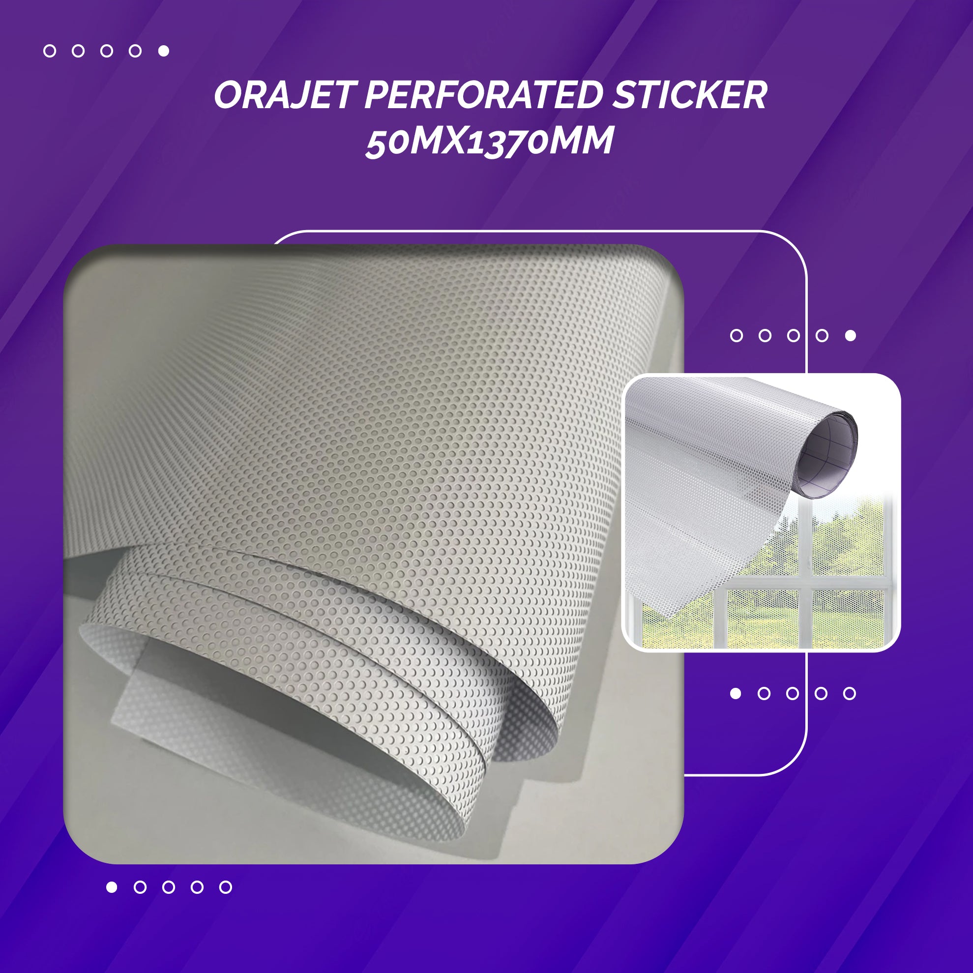 Red Perforated Sticker ORAJET Perforated Sticker GO3676-010 – SlymFitting