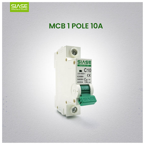 SIASE MCB 1 Pole 10A