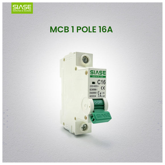 SIASE MCB 1 Pole 16A