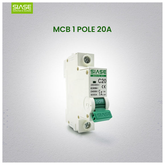 SIASE MCB 1 Pole 20A