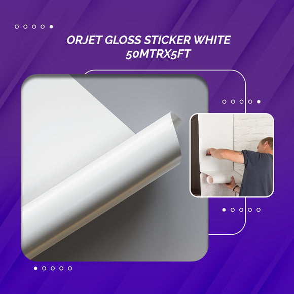 ORAJET Printable Sticker Gloss White GO3551 RA 010