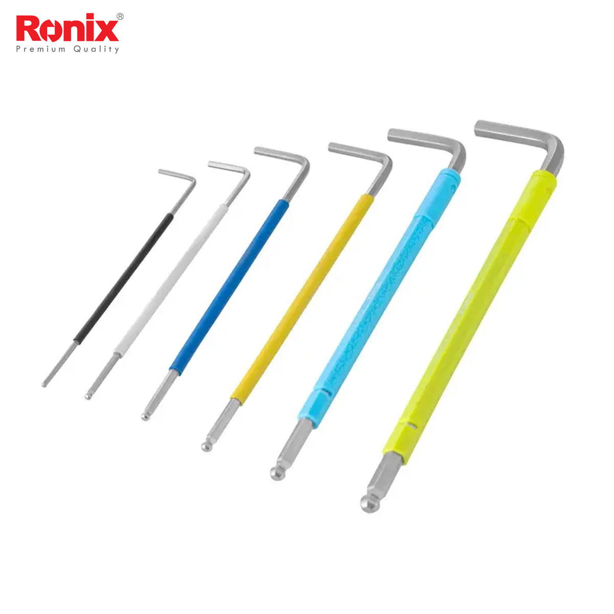 Ronix Mult Color Extra Long Arm Ball Key Set (9pcs) - RH2042 – SlymFitting