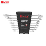 Combination Spanner Set( 8 Pcs) with plastic Rack - RH-2101