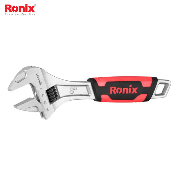 Ronix TPR Handle Adjustable Wrench 8Inch - RH2441