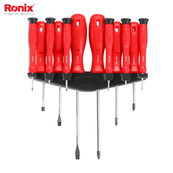 Ronix Screwdriver and Precision Screwdriver Set – 12Pcs - RH2728