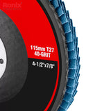 Ronix Zirconium Grinding Flap Disc 115mm-40grit - RH3770