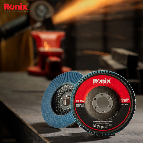 Ronix Zirconium Grinding Flap Disc 115mm-80grit - RH3772
