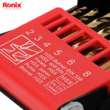 Ronix 5%cobalt HSS drill bit set (2,3,4,5,6,8mm) - RH5529