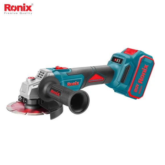 Ronix Cordless 20V Brushless Cordless Mini Angle Grinder 125m - 8680