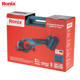 Ronix Cordless Brushless Cordless mini angle grinder kit 125mm - 8901-40V