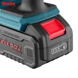 Ronix 40V Brushless Cordless Rotary Hammer Kit 2.4 J – 28 mm - 8910-40V