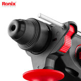 Ronix 40V Brushless Cordless Rotary Hammer Kit 2.4 J – 28 mm - 8910-40V