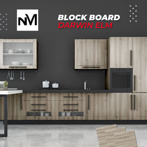 Melamine Block Board - NM9014 - DARWIN ELM