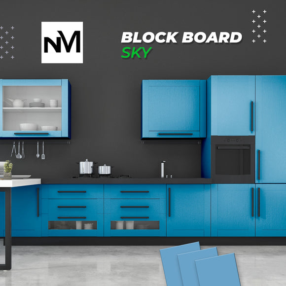 Melamine Block Board - NM7743 - SKY