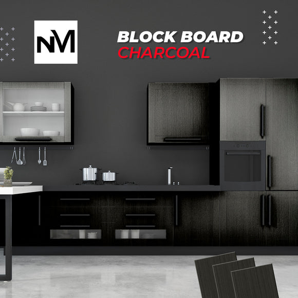 Melamine Block Board - NM9032 - CHARCOAL