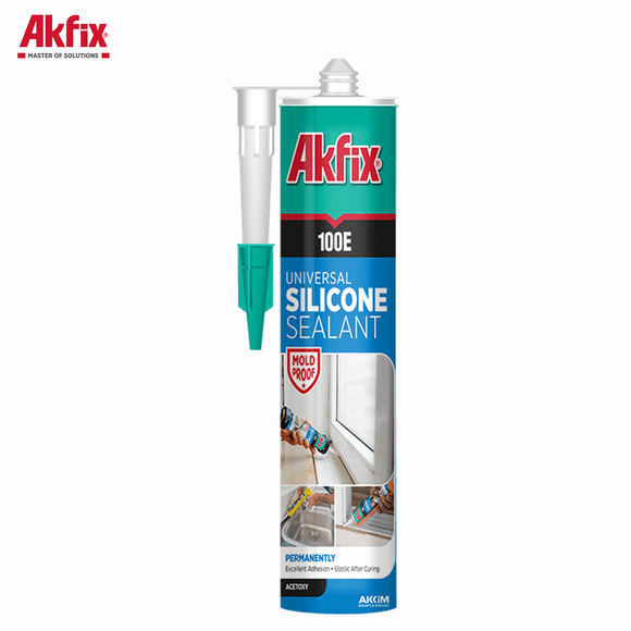 Akfix 100E Universal Transparent Silicone Sealant - 280ml