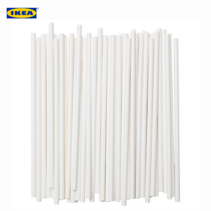 IKEA FÖRNYANDE Drinking straw, paper/white - 404.429.68