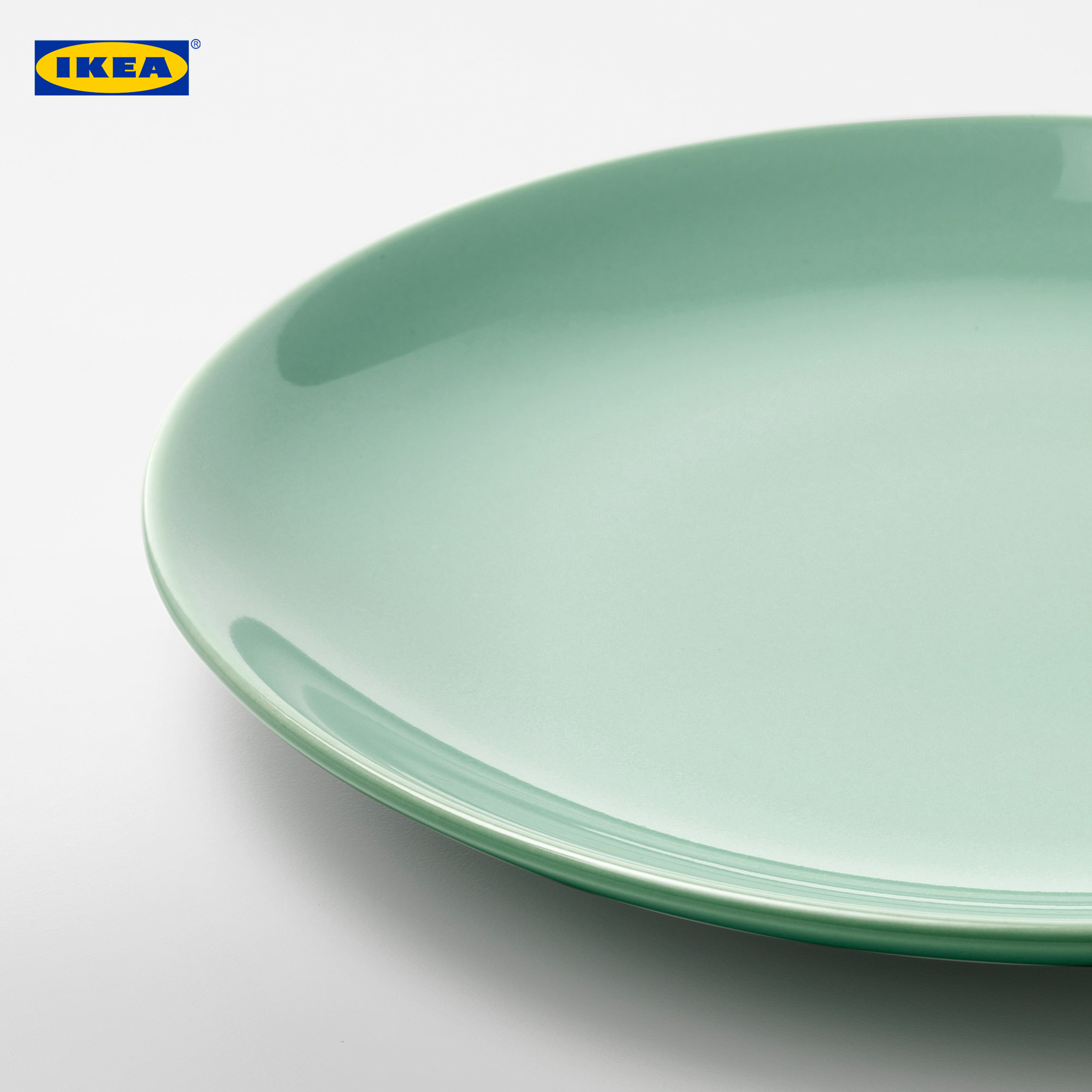 ikea green plates
