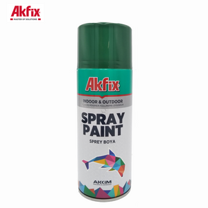 Akfix Metal Glossy Effect Spray Paint - Green -400ml