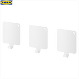 IKEA PLUTT Hook, self-adhesive, white - 903.612.81