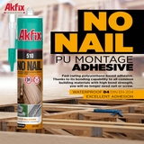 Akfix 510 No Nail Pu Montage Adhesive - 310ml