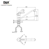 D&K Kitchen Sink Mixer-DA1462301