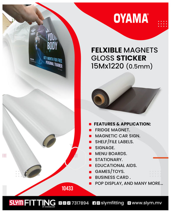Oyama Flexible Magnets Gloss Sticker